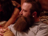 Bearded swinger husband loves to lick