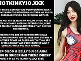 Deep dildo and belly bulge anal fucking Spiderman Hotkinkyjo