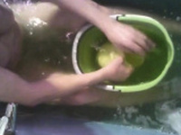 our beautiful stepmom fingering in bath