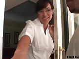 Stunning MILF Lisa Ann riding BBC before cum on tits