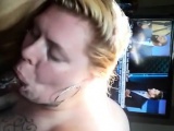 Fat Bitch Sucking A Big Black Cock