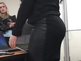 Candid thick coworker perfect PAWG ass