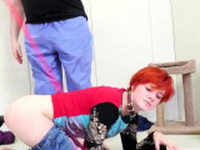 Hairy teen xxx Cummie, the Painal Cum Cat